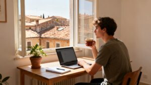 Remote worker considering psychological support