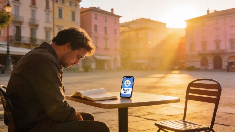 expat-depression-in-italy-solitary-reading
